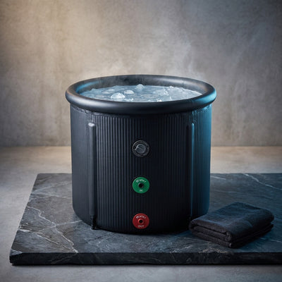 Pro Elite Recovery 90Cm Ice Pod Ice Bath Therapy Inflatable DWF Cold Plunge Tub for 03Hp Water Chiller for Athletes
